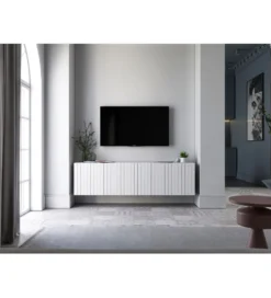 Stolik pod TV wiszący ELPIS 150 cm biały*Polski Design ML Sale