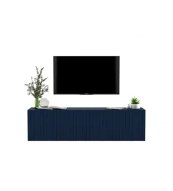 Stolik pod TV wiszący ELPIS 150 cm granatowy*Polski Design ML Sale