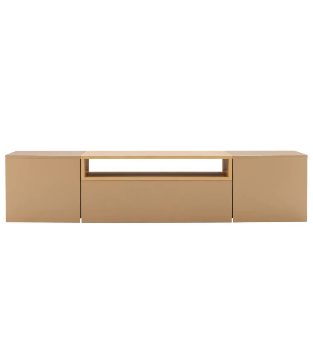 Stolik pod TV wiszący LOFT 160 cm beżowa naturalna*Invicta Interior Best