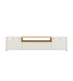 Stolik pod TV wiszący LOFT 160 cm biało naturalna*Invicta Interior Discount