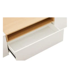 Stolik pod TV wiszący LOFT 160 cm biało naturalna*Invicta Interior Discount