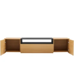 Stolik pod TV wiszący LOFT 160 cm naturalna czarna*Invicta Interior Sale