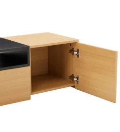 Stolik pod TV wiszący LOFT 160 cm naturalna czarna*Invicta Interior Sale
