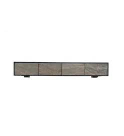 Stolik pod TV wiszący MOUNTAIN SOUL 200 cm drewno akacja czarny*Invicta Interior Online