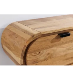 Stolik pod TV wiszący ORGANIC 160 cm drewno akacja*Invicta Interior - przedsprzedaż New