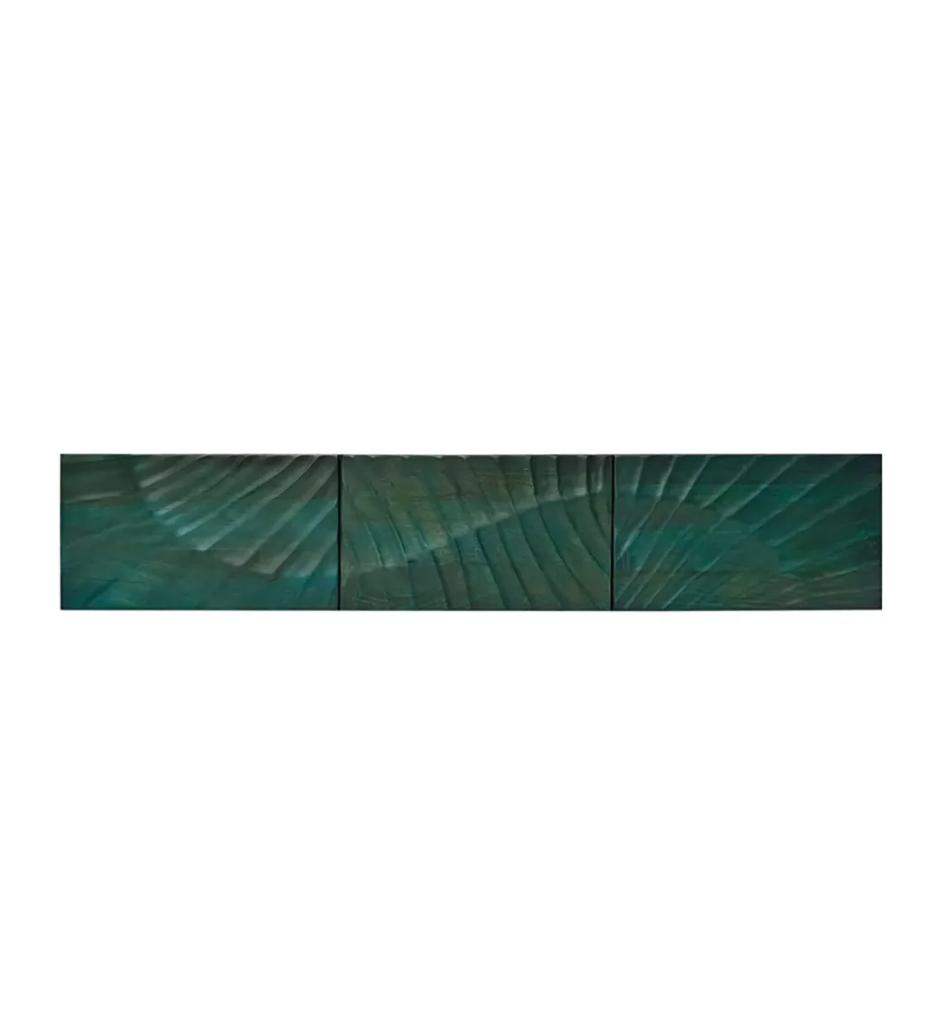 Stolik pod TV wiszący SWEET GOLDEN SUNSET 160 cm drewno mango turkusowy*Invicta Interior