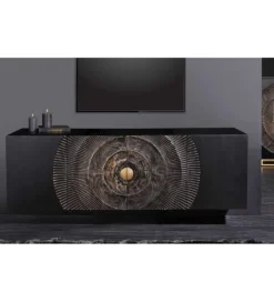 Stolik pod TV wiszący SWEET GOLDEN SUNSET 177 cm drewno mango*Invicta Interior