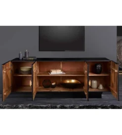 Stolik pod TV wiszący SWEET GOLDEN SUNSET 177 cm drewno mango*Invicta Interior
