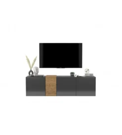 Stolik pod TV wiszący VANTA 160 cm antracytowy*Polski Design ML Discount