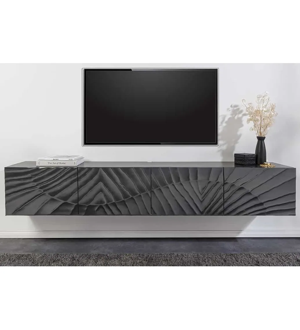 Stolik pod TV wiszący ZEUS Scorpion 200 cm drewno mango*Invicta Interior Best