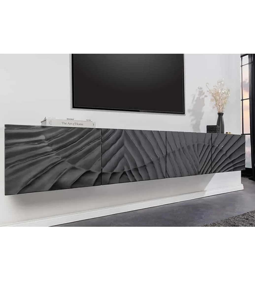Stolik pod TV wiszący ZEUS Scorpion 200 cm drewno mango*Invicta Interior Best