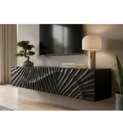 Stolik pod TV wiszący ZEUS Scorpion 160 cm drewno mango*Invicta Interior Best