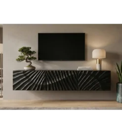 Stolik pod TV wiszący ZEUS Scorpion 160 cm drewno mango*Invicta Interior Best