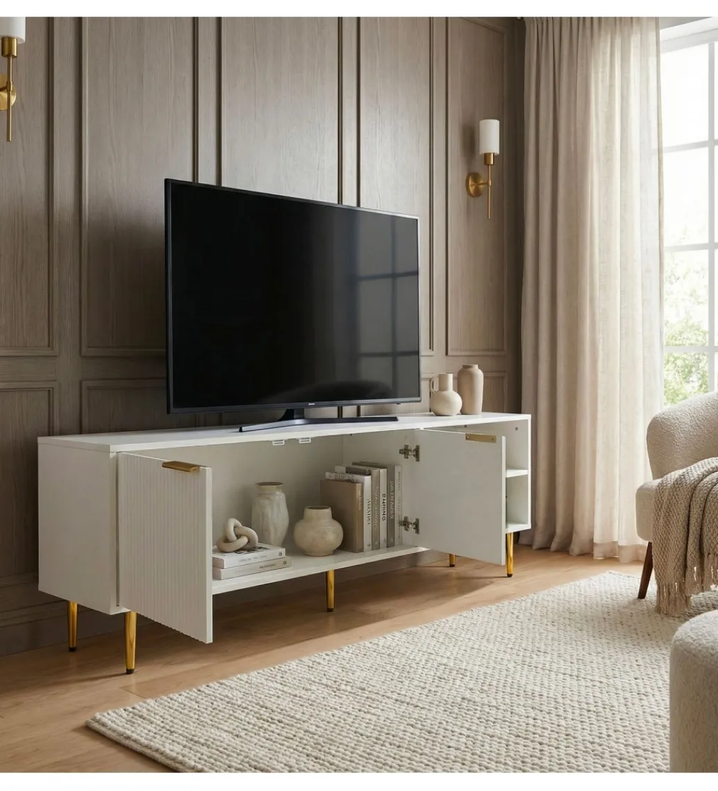 Stolik pod TV WOHNLING 150 cm biały*WOHNLING, GERMANY Best