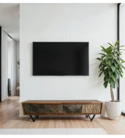 Stolik pod TV WOHNLING 160 cm drewno sheesham*WOHNLING, GERMANY Hot