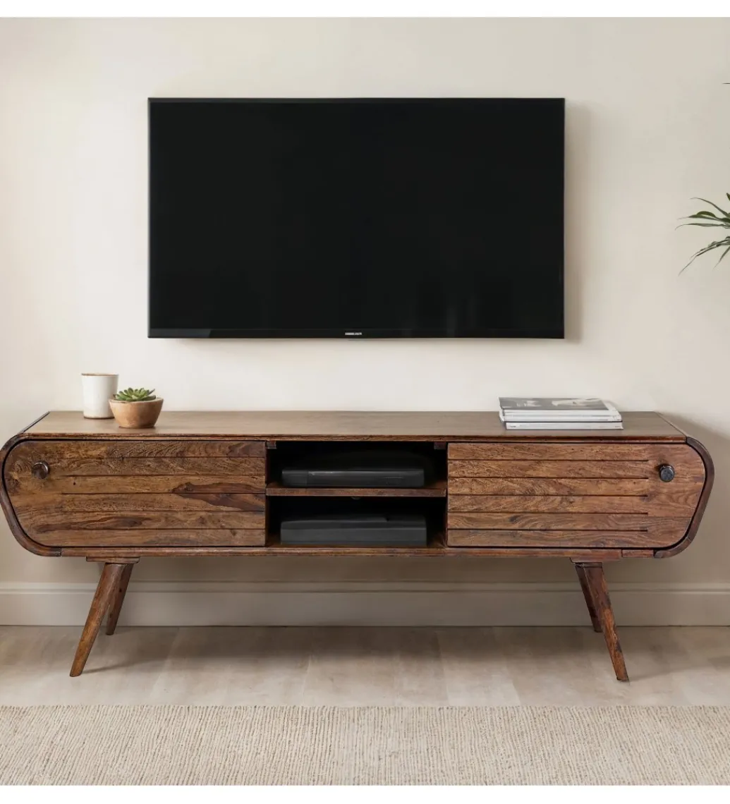 Stolik pod TV WOHNLING 160 cm drewno sheesham*WOHNLING, GERMANY Outlet