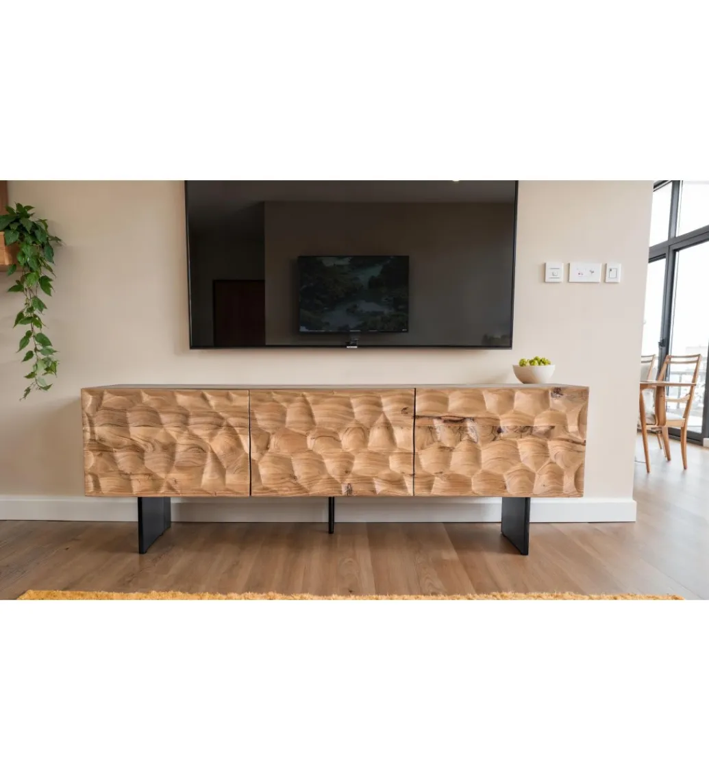 Stolik pod TV WOHNLING 160 cm drewno akacja*WOHNLING, GERMANY Online