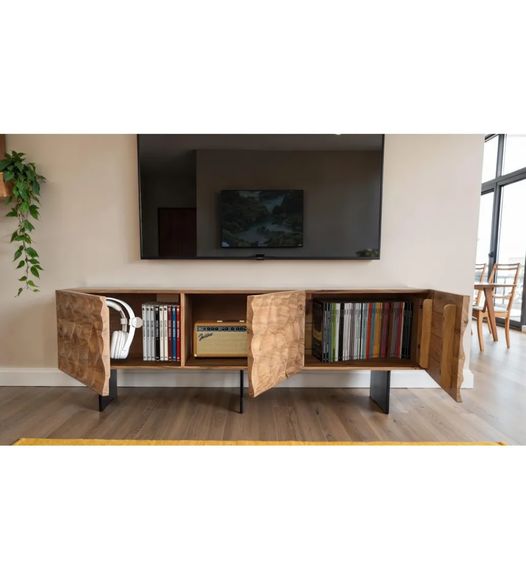 Stolik pod TV WOHNLING 160 cm drewno akacja*WOHNLING, GERMANY Online