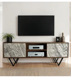 Stolik pod TV WOHNLING 150 cm drewno sheesham*WOHNLING, GERMANY Hot