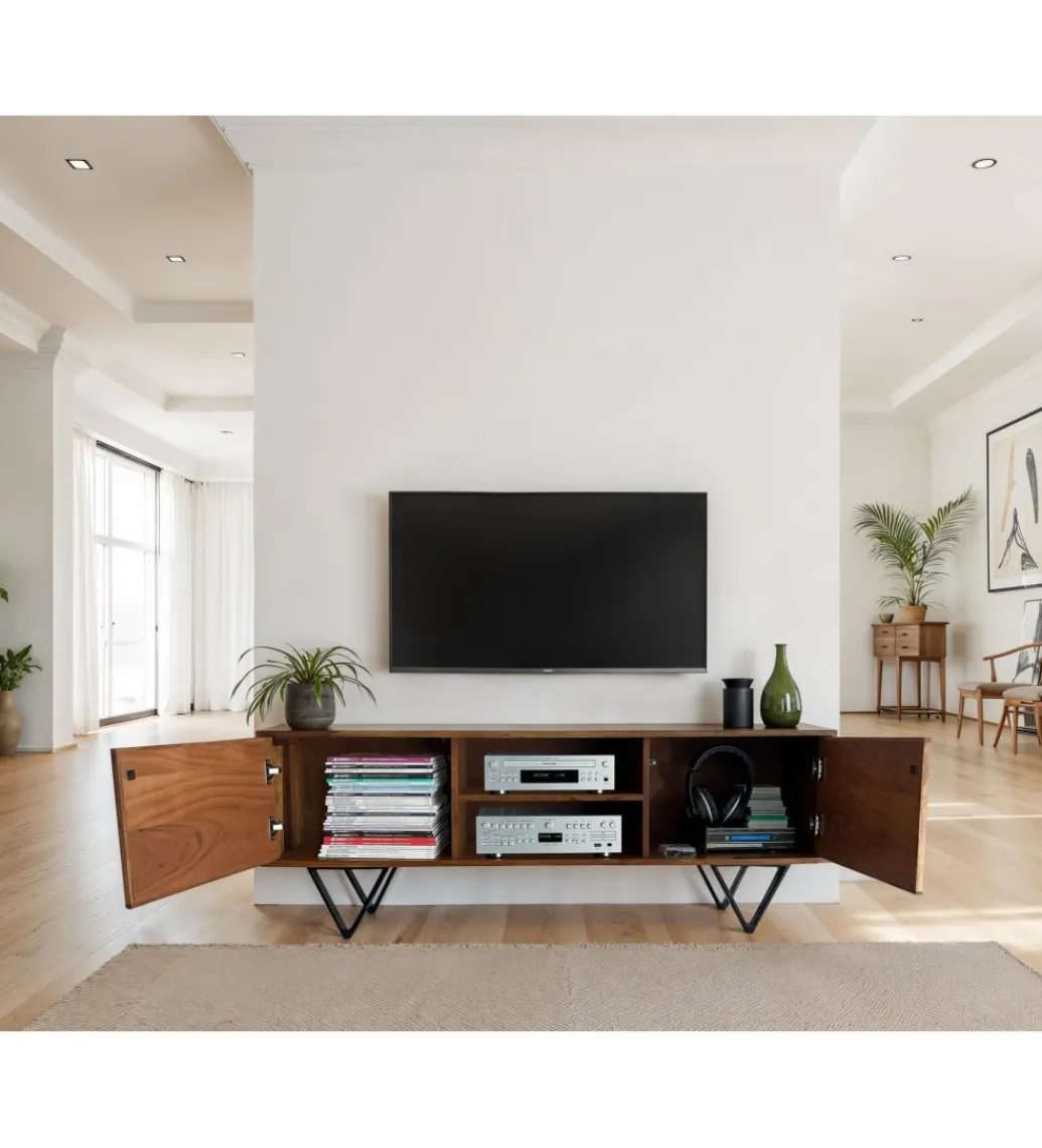 Stolik pod TV WOHNLING 150 cm drewno sheesham*WOHNLING, GERMANY Hot