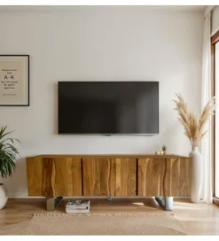 Stolik pod TV WOHNLING 160 cm drewno akacja*WOHNLING, GERMANY Hot