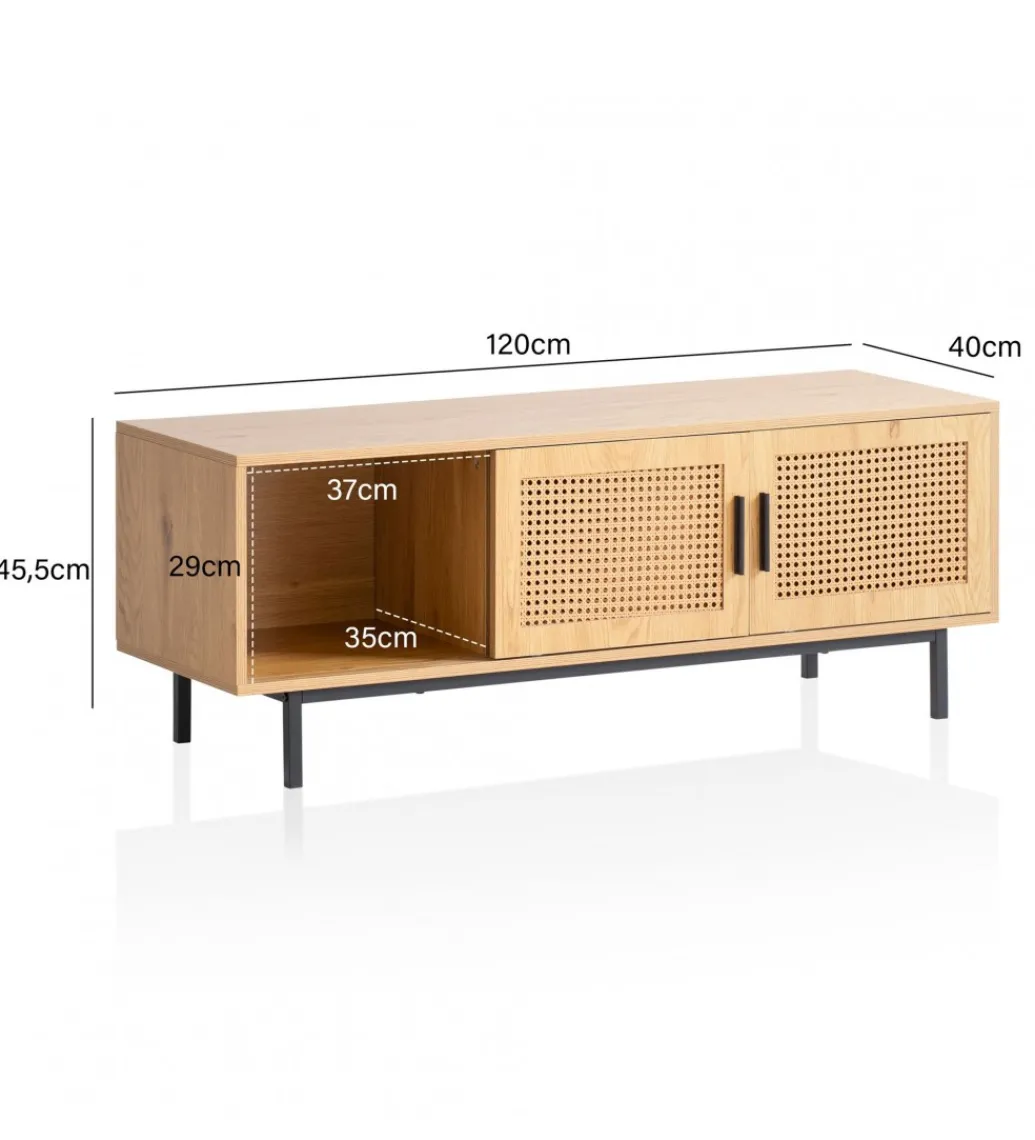Stolik pod TV WOHNLING 120 cm w optyce dąb*WOHNLING, GERMANY