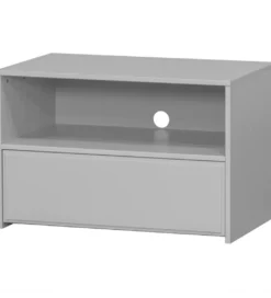 Stolik pod TV YISSA 70 cm półka otwarta szara*WOOOD Best