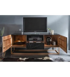 Stolik pod TV ZEUS Scorpion 160 cm drewno mango*Invicta Interior Sale