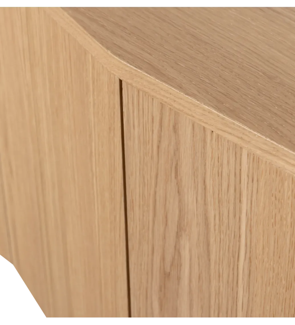 Stolik pod TV ZUMA 200 cm drewno dębu naturalna*WOOOD New