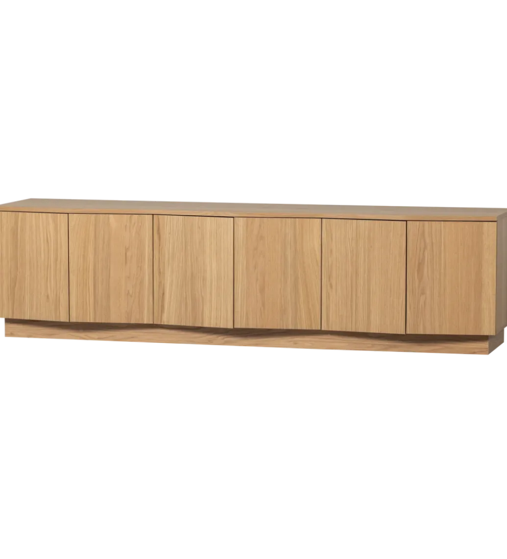 Stolik pod TV ZUMA 200 cm drewno dębu naturalna*WOOOD New