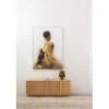 Stolik pod TV ZUMA 133 cm drewno dębu naturalna*WOOOD Clearance