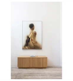 Stolik pod TV ZUMA 133 cm drewno dębu naturalna*WOOOD Clearance