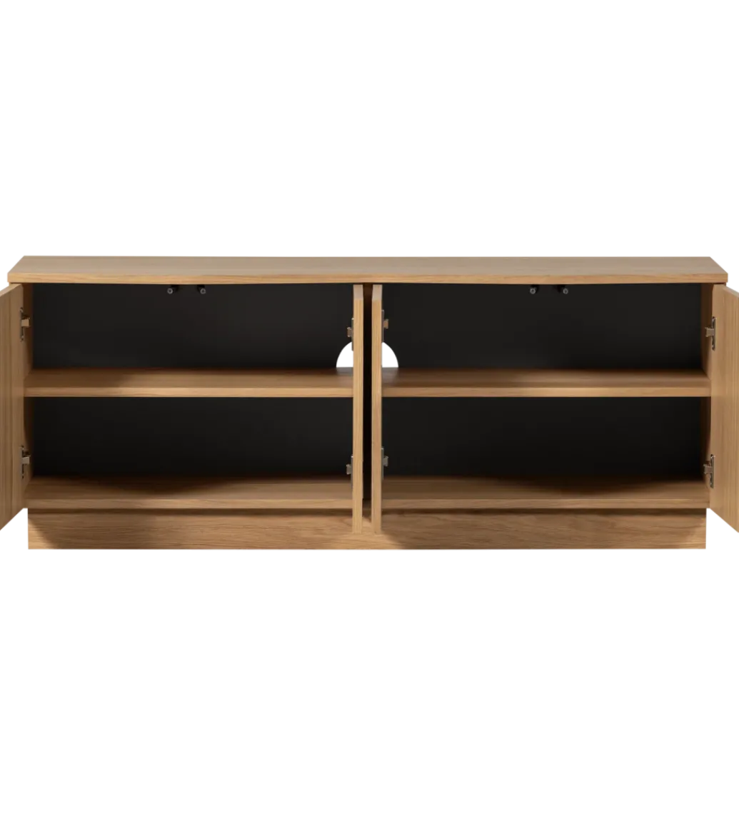 Stolik pod TV ZUMA 133 cm drewno dębu naturalna*WOOOD Clearance