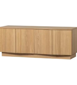 Stolik pod TV ZUMA 133 cm drewno dębu naturalna*WOOOD Clearance