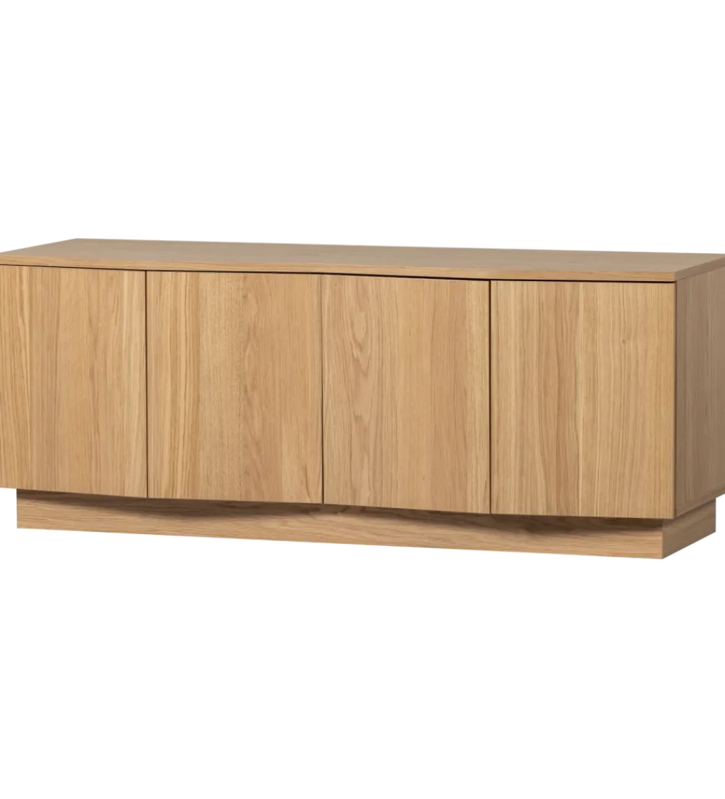 Stolik pod TV ZUMA 133 cm drewno dębu naturalna*WOOOD Clearance