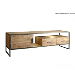 Stolik TV ARTAMA 175 cm drewno akacja*Invicta Interior Clearance