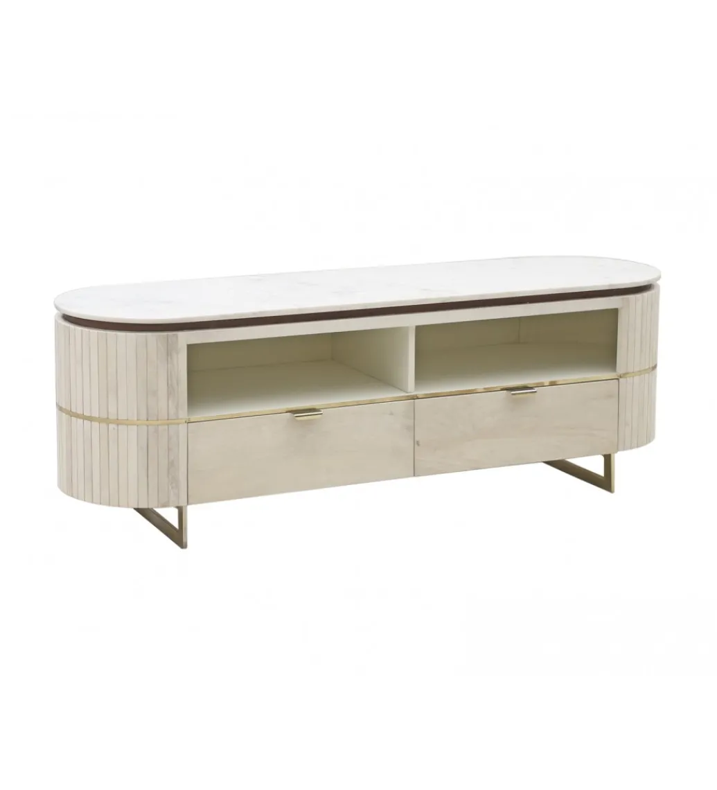Stolik TV ATERIUM 145 cm drewno mango*Imeri Clearance