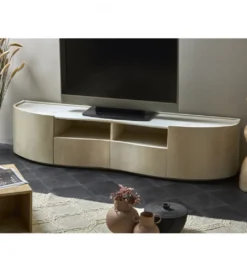 Stolik TV ISHAQ 180 cm drewno mango*Imeri Sale