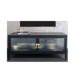 Stolik TV OLIMPIA II 90 cm czarny*Invicta Interior Sale