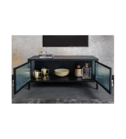 Stolik TV OLIMPIA II 90 cm czarny*Invicta Interior Sale