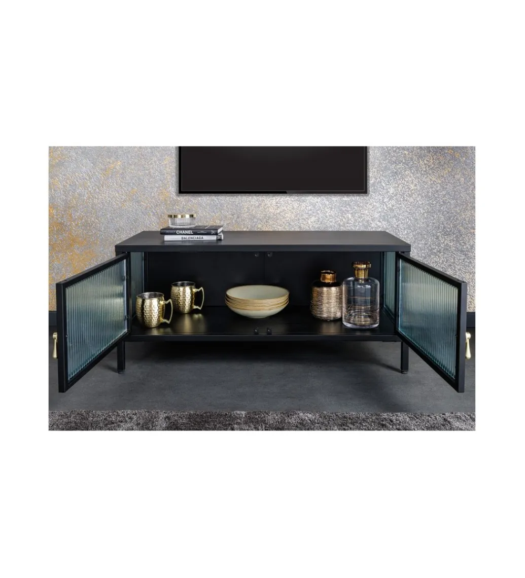 Stolik TV OLIMPIA II 90 cm czarny*Invicta Interior Sale
