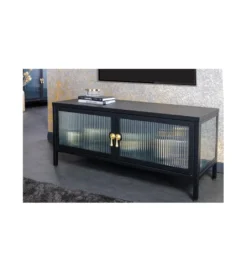 Stolik TV OLIMPIA II 90 cm czarny*Invicta Interior Sale