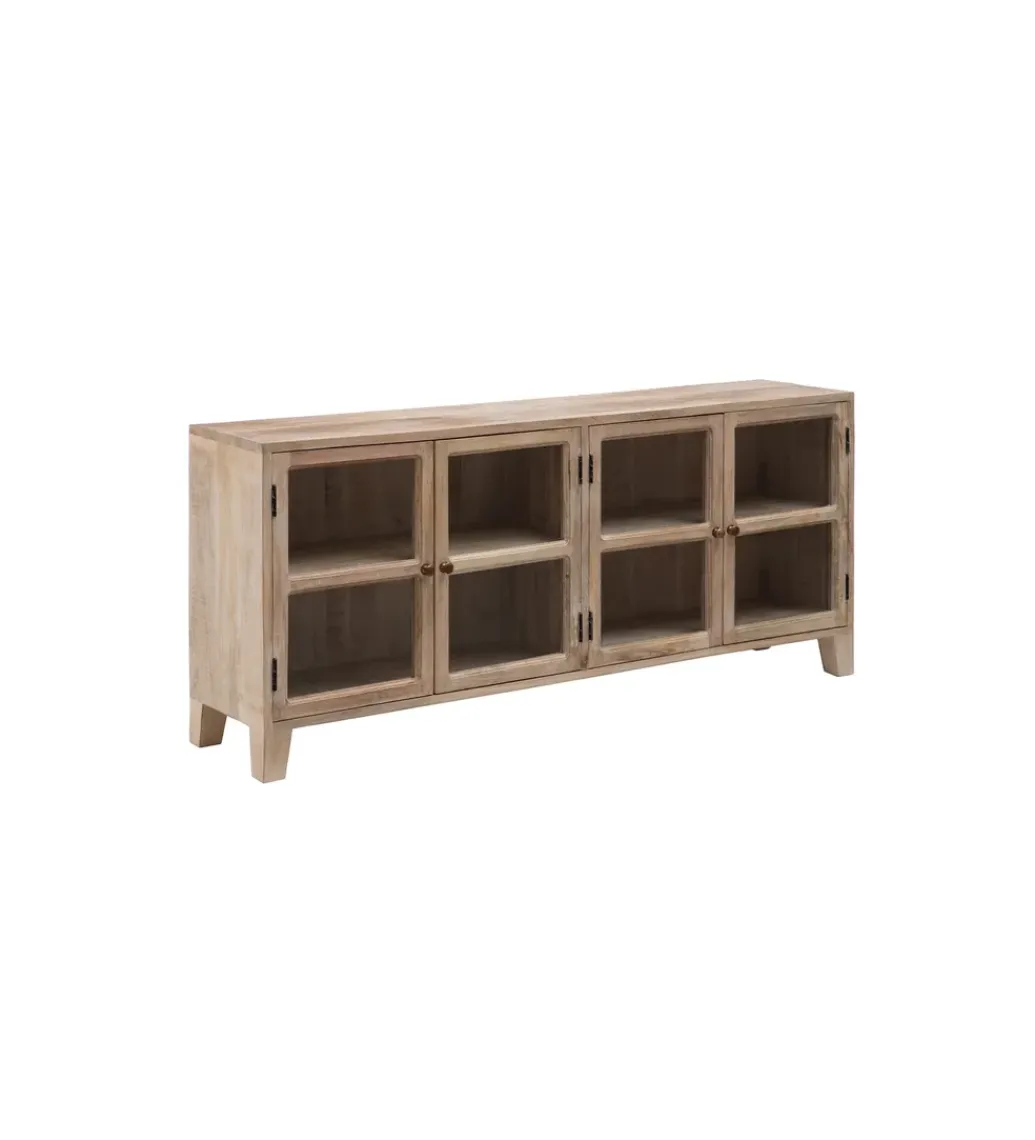 Stolik TV Witryna Iron Craft II160 cm drewno mango*Zona-Design Discount