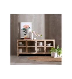 Stolik TV Witryna Iron Craft II160 cm drewno mango*Zona-Design Discount