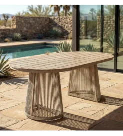 Stół OROTENA 180 cm naturalny biały*Zona-Design Best