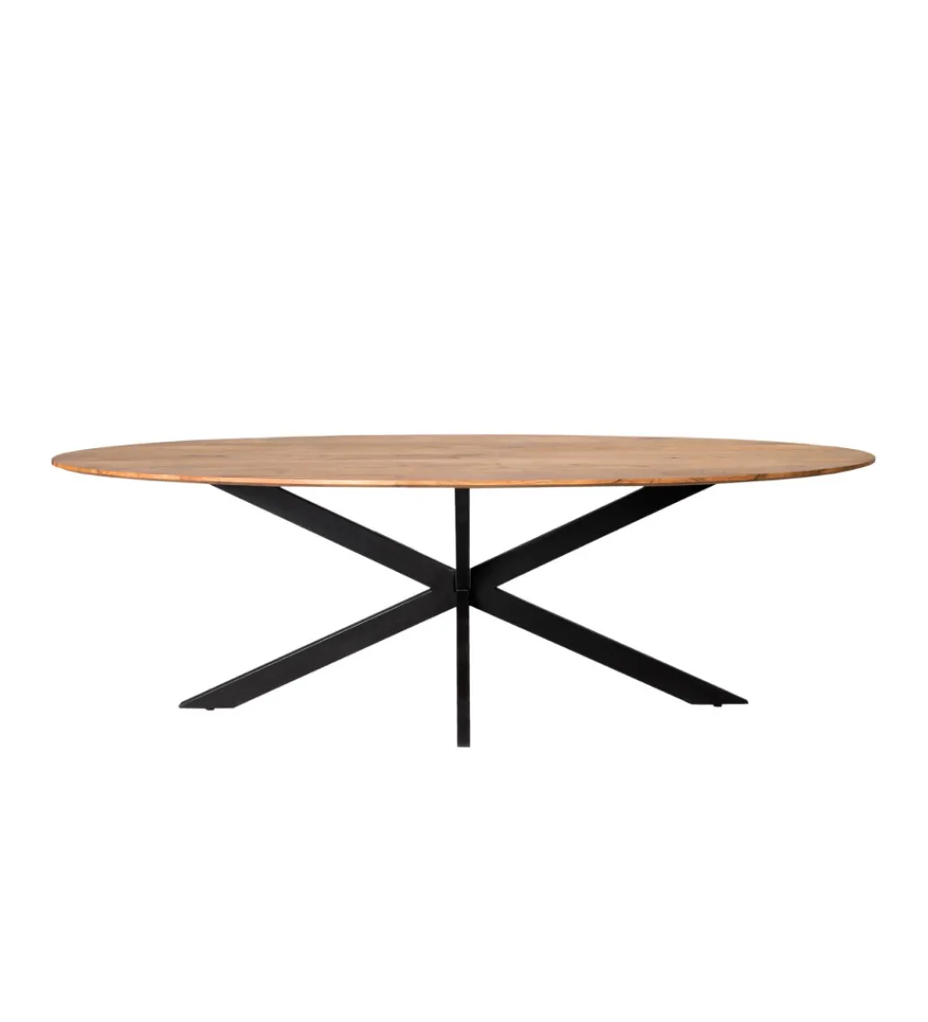 Stół owalny ACASIA 240 cm drewno akacja*LF-Design