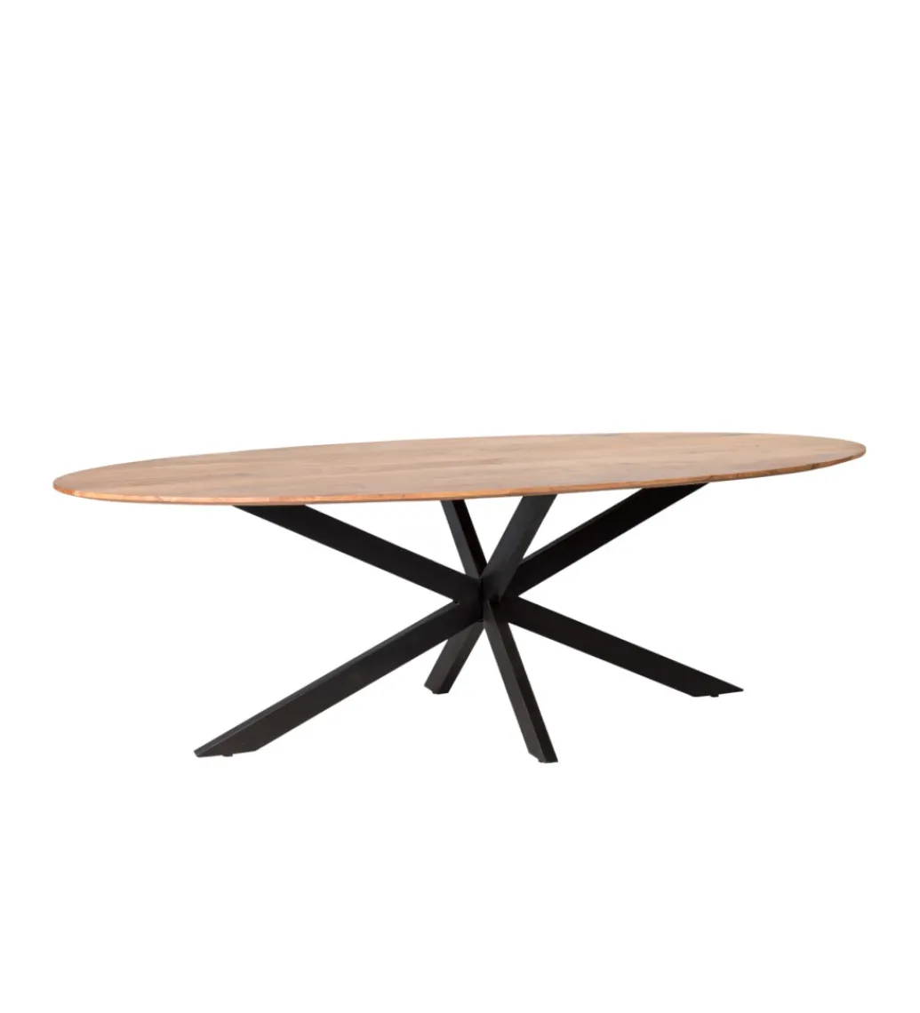 Stół owalny ACASIA 240 cm drewno akacja*LF-Design
