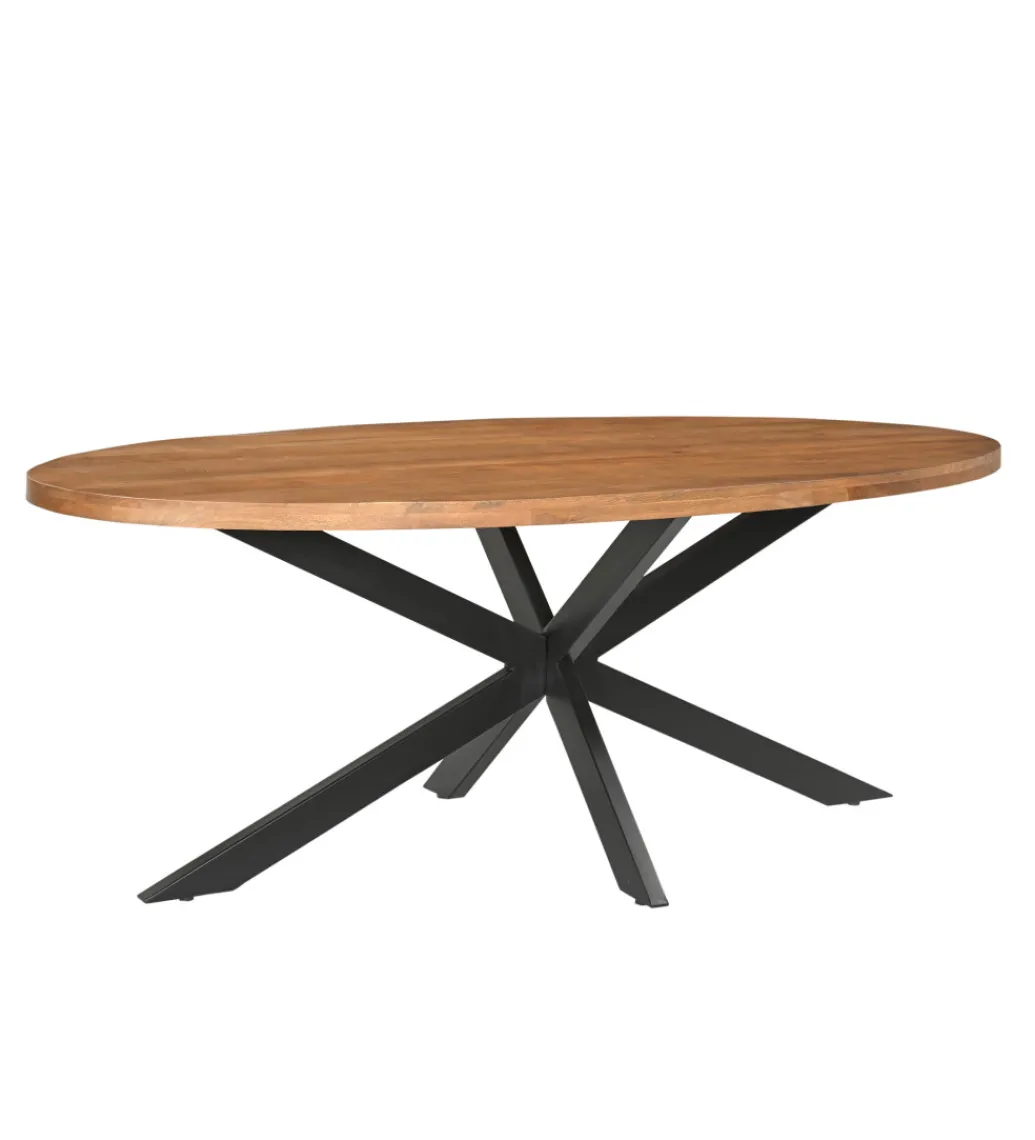 Stół owalny ROCKY 240 cm drewno mango*LF-Design New