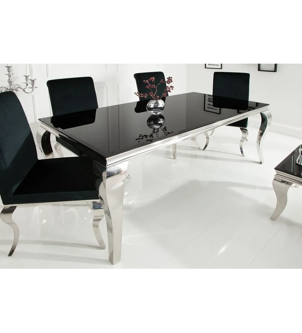 Stół OXANA Modern Barock 200 cm czarny*Invicta Interior