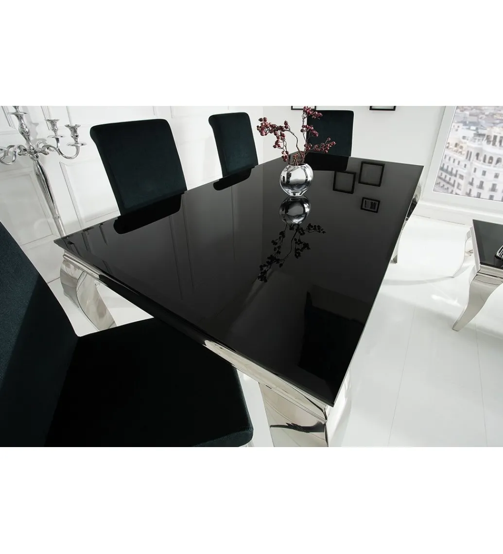 Stół OXANA Modern Barock 200 cm czarny*Invicta Interior
